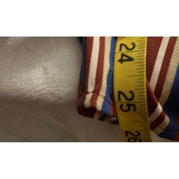 Charlotte Russe Women’s Burgundy Striped Jumpsuit Romper Size Medium Open Back - Picture 13 of 13